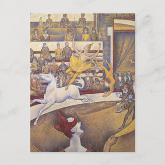 Georges Seurat - Der Zirkus Postkarte