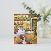 Georges Seurat - Der Zirkus Postkarte (Stehend Vorderseite)