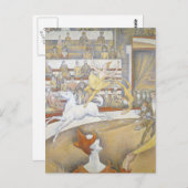 Georges Seurat - Der Zirkus Postkarte (Vorne/Hinten)