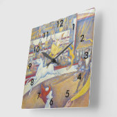 Georges Seurat - Der Zirkus Quadratische Wanduhr (Winkel)