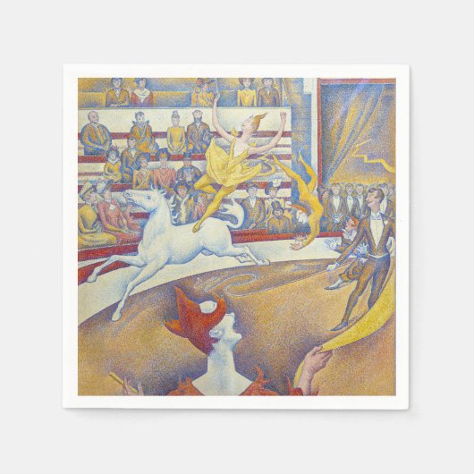 Georges Seurat - Der Zirkus Serviette (Vorderseite)