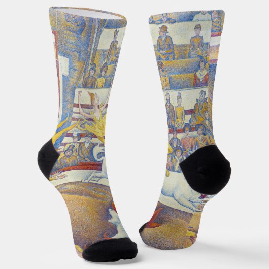 Georges Seurat - Der Zirkus Socken (Gewinkelt)