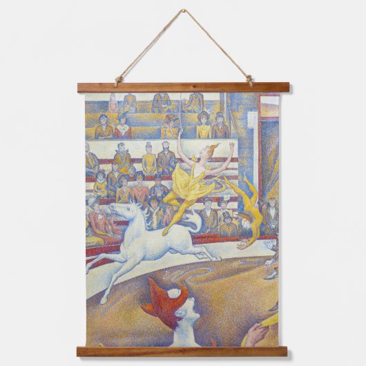 Georges Seurat - Der Zirkus Wandteppich Mit Holzrahmen (Vorderseite)