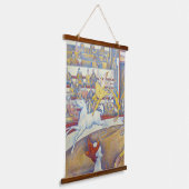 Georges Seurat - Der Zirkus Wandteppich Mit Holzrahmen (Gewinkelt)