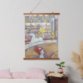 Georges Seurat - Der Zirkus Wandteppich Mit Holzrahmen (Schlafzimmer)