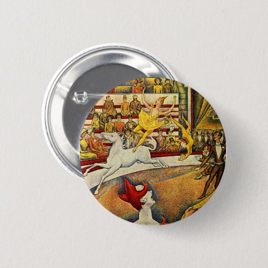Georges Seurat - Der Zirkus - Zirkus Button (Vorne & Hinten)