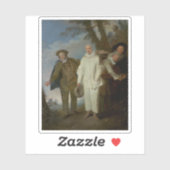 Georges Seurat - Die italienischen Komiker Aufkleber (Blatt)