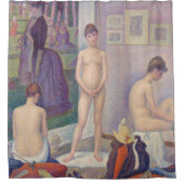 Georges Seurat - Die Modelle Duschvorhang (Vorderseite)