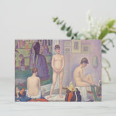 Georges Seurat - Die Modelle Einladung (Stehend Vorderseite)