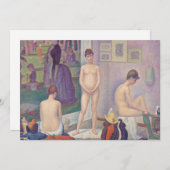 Georges Seurat - Die Modelle Einladung (Vorne/Hinten)