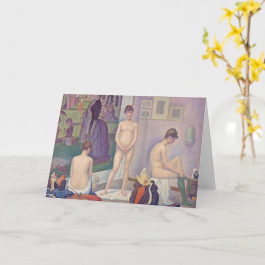 Georges Seurat - Die Modelle Karte (Gelbe Blume)