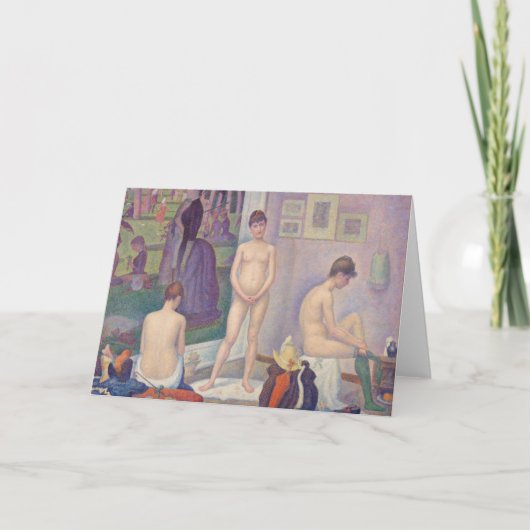 Georges Seurat - Die Modelle Karte (Vorderseite)