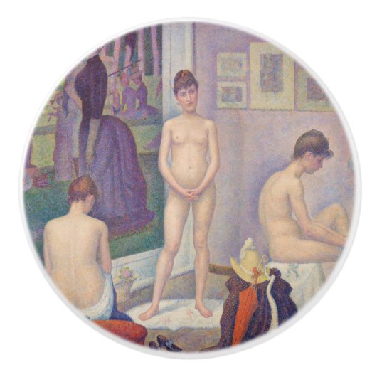 Georges Seurat - Die Modelle Keramikknauf (Vorderseite)