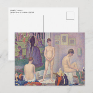 Georges Seurat - Die Modelle Postkarte