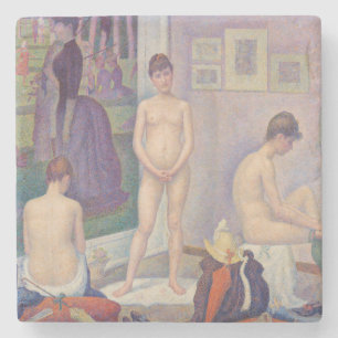 Georges Seurat - Die Modelle Steinuntersetzer