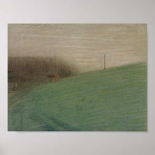 Georges Seurat - Die Wiese Poster (Vorne)