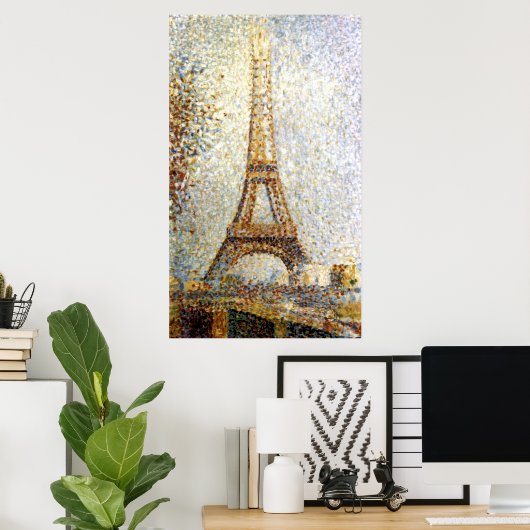 Georges Seurat Eiffel Tower Pointillism Poster (Heimbüro)