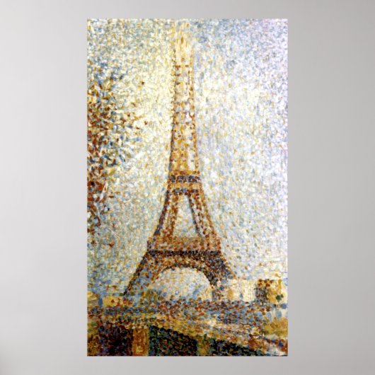 Georges Seurat Eiffel Tower Pointillism Poster (Vorne)