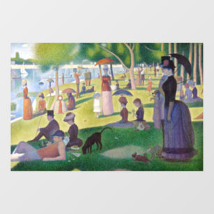 Georges Seurat - Ein Sonntag auf La Grande Jatte Fensteraufkleber