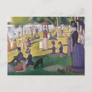 Georges Seurat - Ein Sonntag auf La Grande Jatte Postkarte