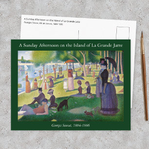 Georges Seurat - Ein Sonntag auf La Grande Jatte Postkarte