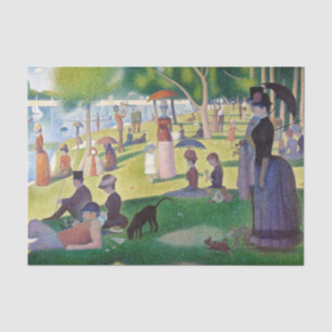 Georges Seurat - Ein Sonntag auf La Grande Jatte Seidenpapier