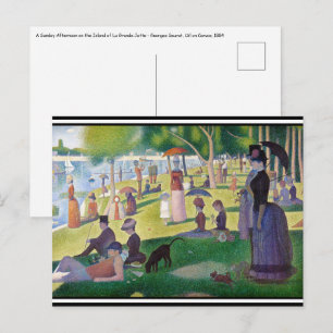 Georges Seurat - Ein Sonntagnachmittag auf La Gran Postkarte