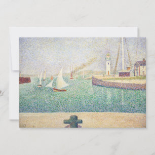 Georges Seurat - Eingang des Hafens von Honfleur Einladung