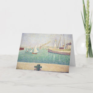 Georges Seurat - Eingang zum Hafen von Honfleur Karte