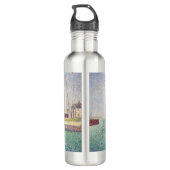 Georges Seurat - Eintritt in den Hafen von Honfleu Edelstahlflasche (Rückseite)