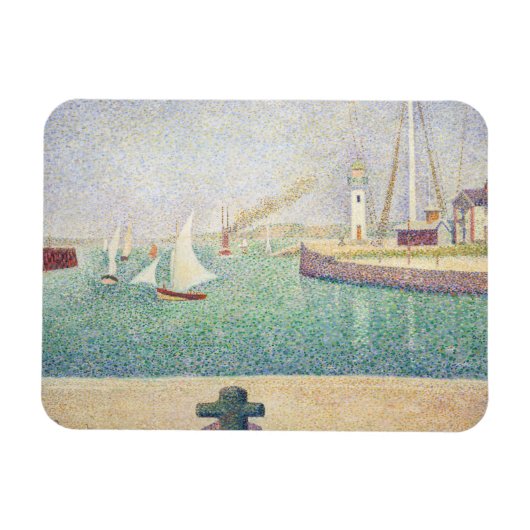 Georges Seurat - Eintritt in den Hafen von Honfleu Magnet (Horizontal)