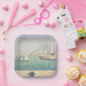 Georges Seurat - Eintritt in den Hafen von Honfleu Pappteller (Party)