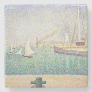 Georges Seurat - Eintritt in den Hafen von Honfleu Steinuntersetzer