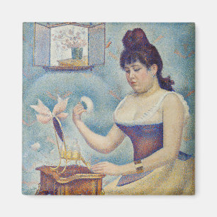 Georges Seurat - Junge Frau beim Pudern Magnet