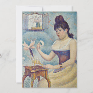 Georges Seurat - Junge Frau, die sich pudert Einladung
