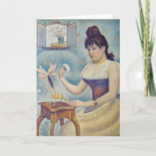 Georges Seurat - Junge Frau, die sich pudert Karte