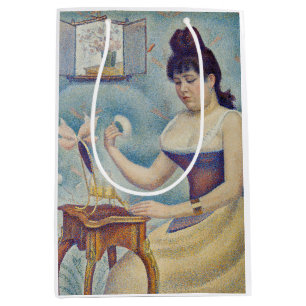 Georges Seurat - Junge Frau, die sich pudert Mittlere Geschenktüte