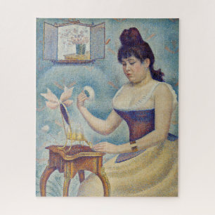 Georges Seurat - Junge Frau, die sich pudert Puzzle