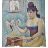 Georges Seurat - Junge Frau Powdering sich selbst Duschvorhang (Vorderseite)