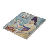 Georges Seurat - Junge Frau Powdering sich selbst Fliese (Seite)