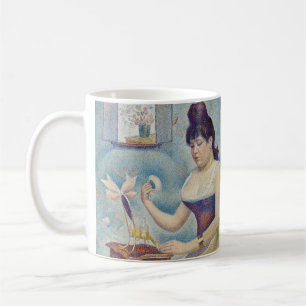 Georges Seurat - Junge Frau Powdering sich selbst Kaffeetasse