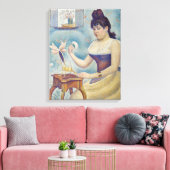 Georges Seurat - Junge Frau Powdering sich selbst Leinwanddruck (Insitu (Wohnzimmer))