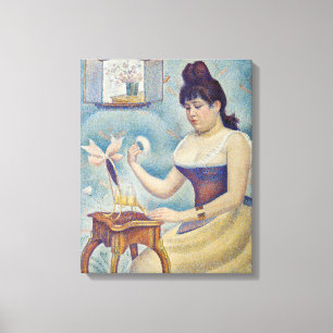 Georges Seurat - Junge Frau Powdering sich selbst Leinwanddruck