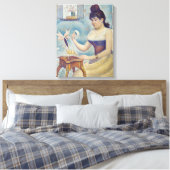 Georges Seurat - Junge Frau Powdering sich selbst Leinwanddruck (Insitu (Schlafzimmer))