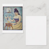 Georges Seurat - Junge Frau Powdering sich selbst Mitteilungskarte (Vorne/Hinten)