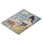 Georges Seurat - Junge Frau Powdering sich selbst Notizblock (Linke Seite)
