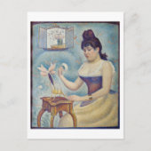Georges Seurat - Junge Frau Powdering sich selbst Postkarte (Vorderseite)