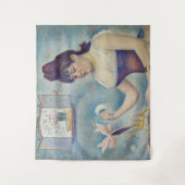 Georges Seurat - Junge Frau Powdering sich selbst Wandteppich (Vorderseite)