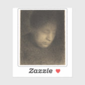 Georges Seurat: Madame Seurat, die Mutter der Küns Aufkleber (Blatt)