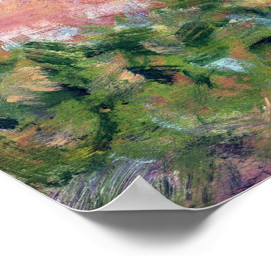 Georges Seurat Man mit einem Hoe Poster (Ecke)